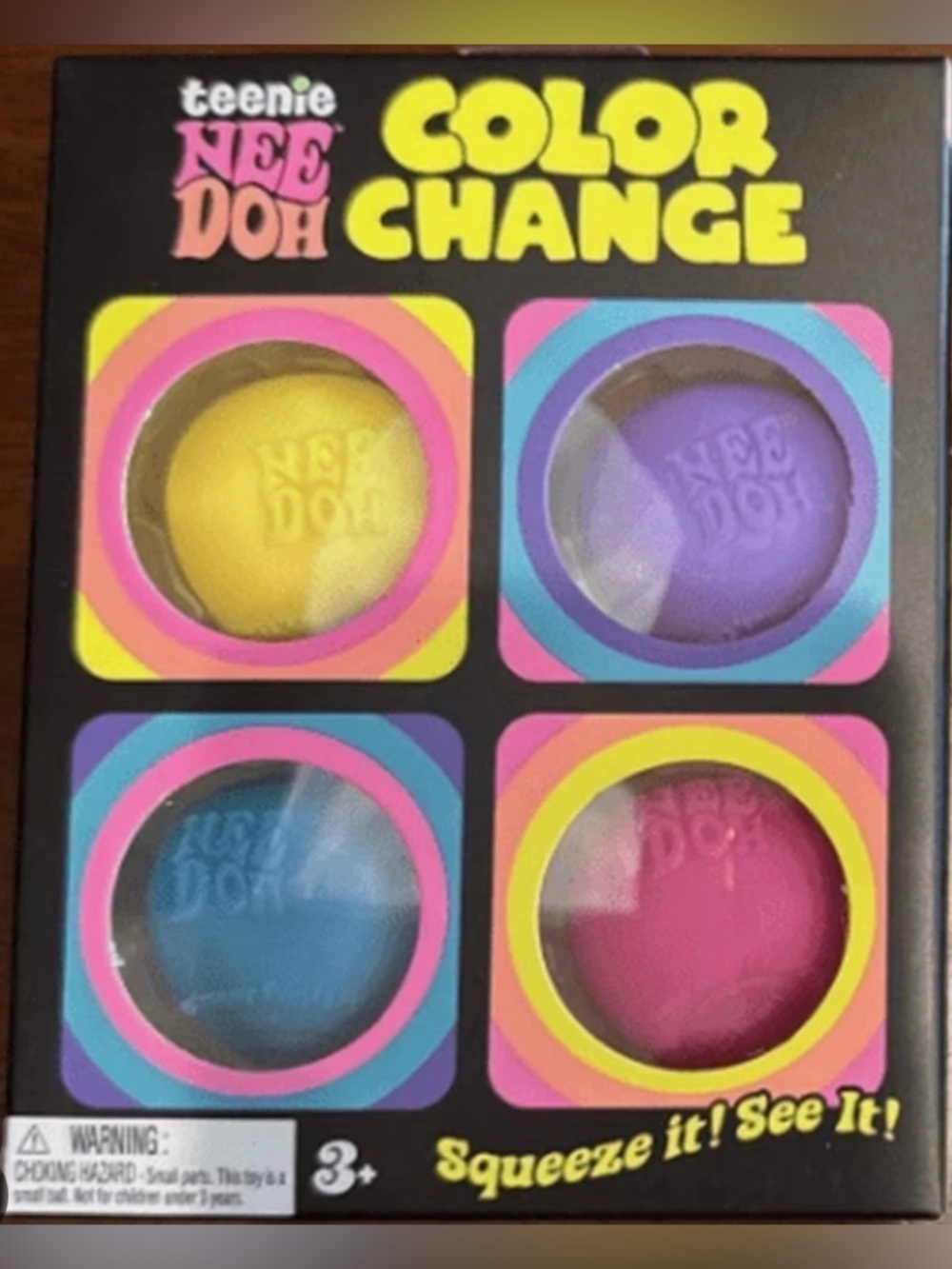 Teenie Nee Doh Color Change Sensory Toy NWT